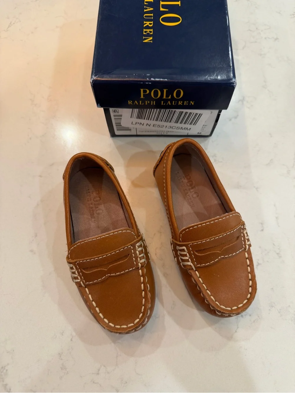 Polo Ralph Lauren Telly Leather Penny Loafer Size: 6 (toddler)